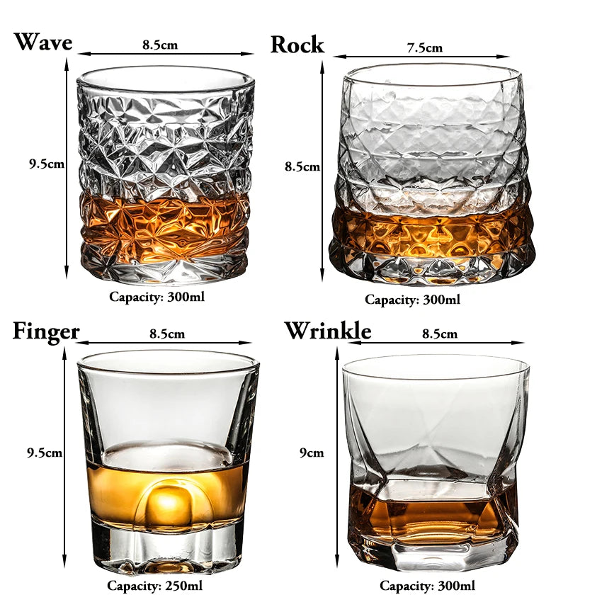 Selection Of Whiskey,Scotch, Bourbon Glasses