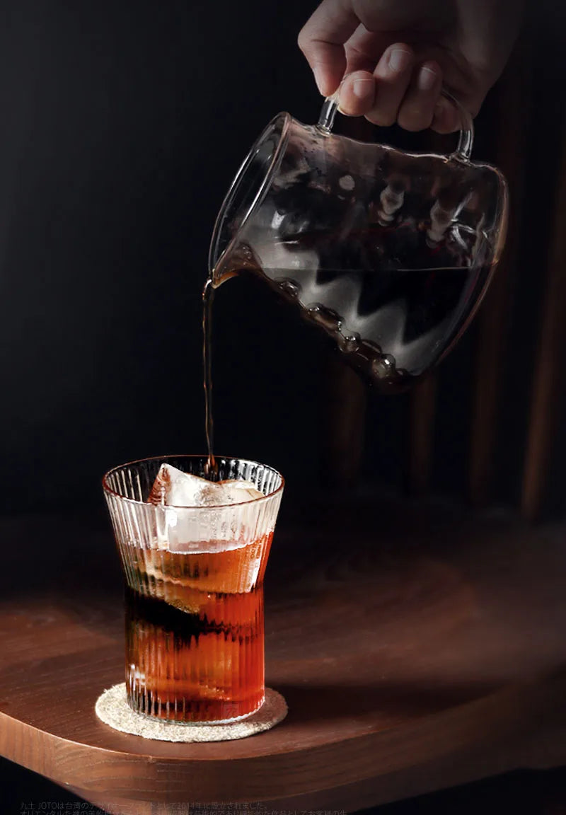 4PCS Ripple Whisky, Water, Juice, Water Glass