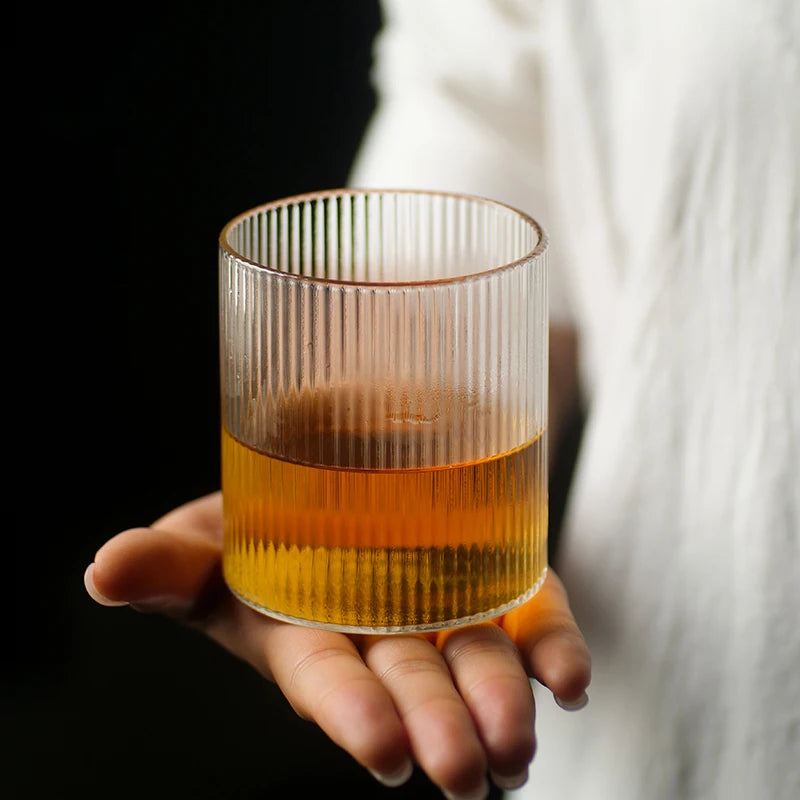 4PCS Ripple Whisky, Water, Juice, Water Glass