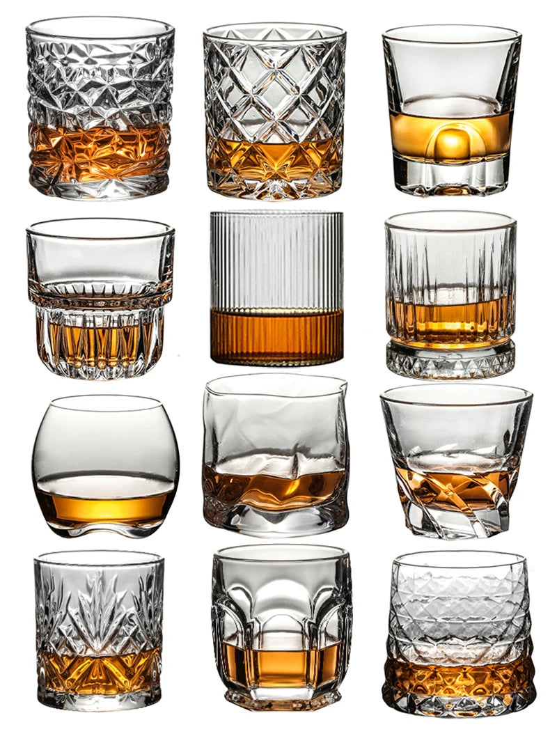 Selection Of Whiskey,Scotch, Bourbon Glasses