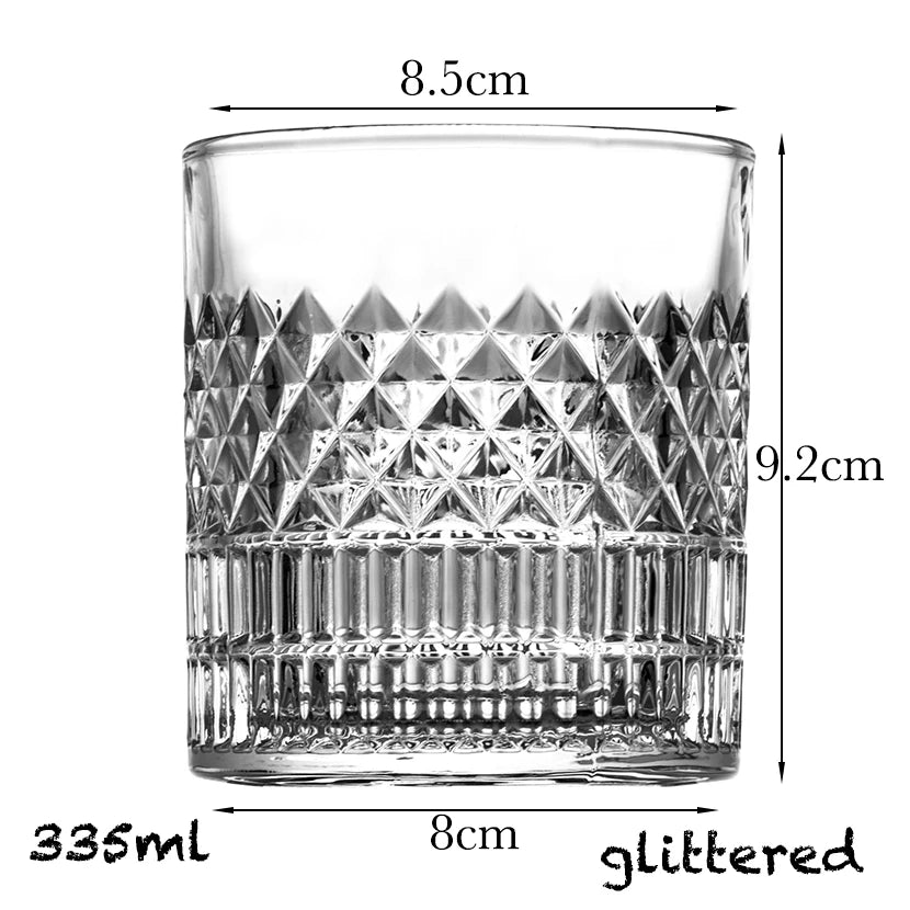 Whiskey Glass, Old Fashioned Rocks Glasses Tumblers.