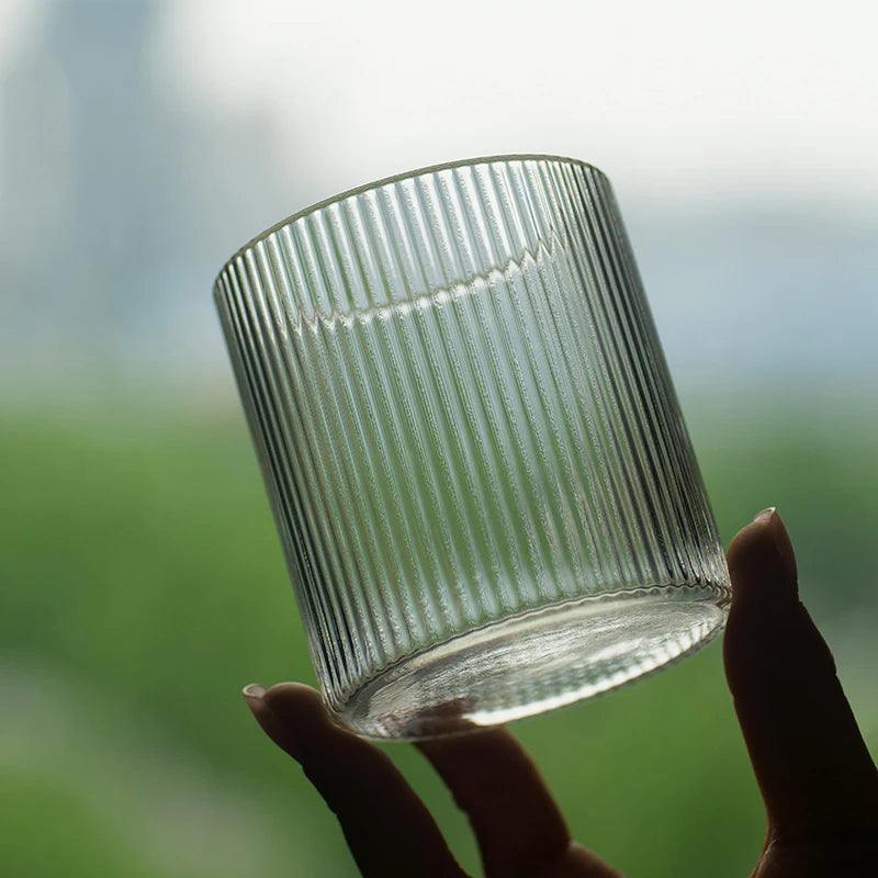 4PCS Ripple Whisky, Water, Juice, Water Glass