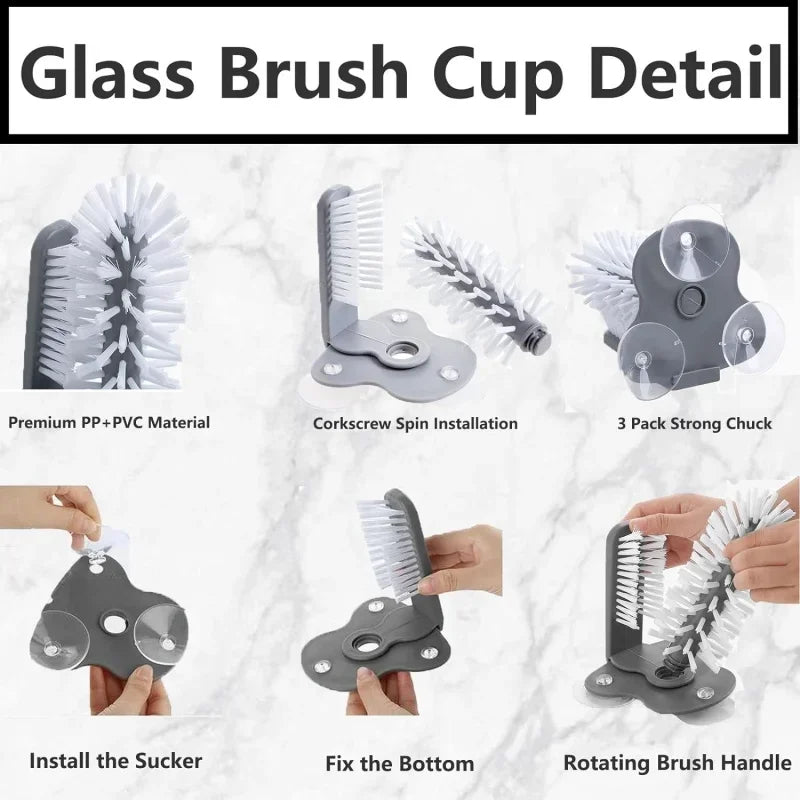 Sink Cup Scrubber & Glass Cleaner