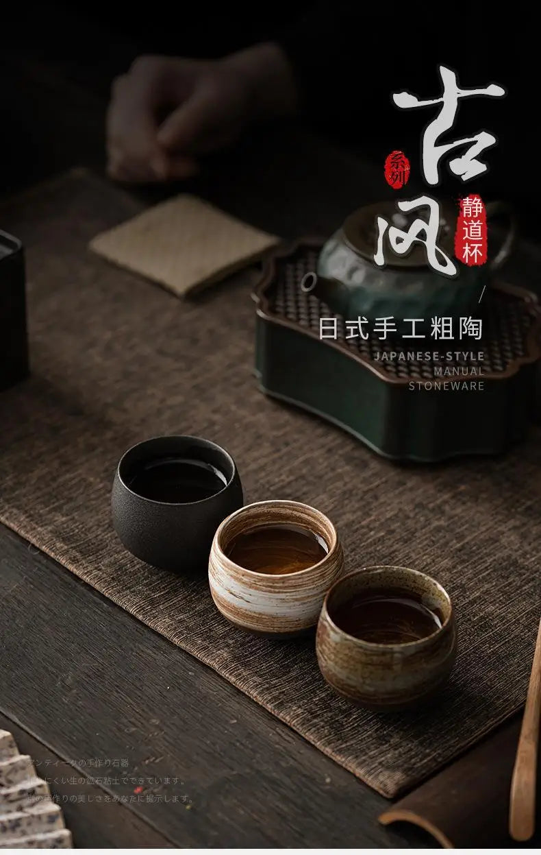 Japanese Style Handmade Stoneware Tea Cup