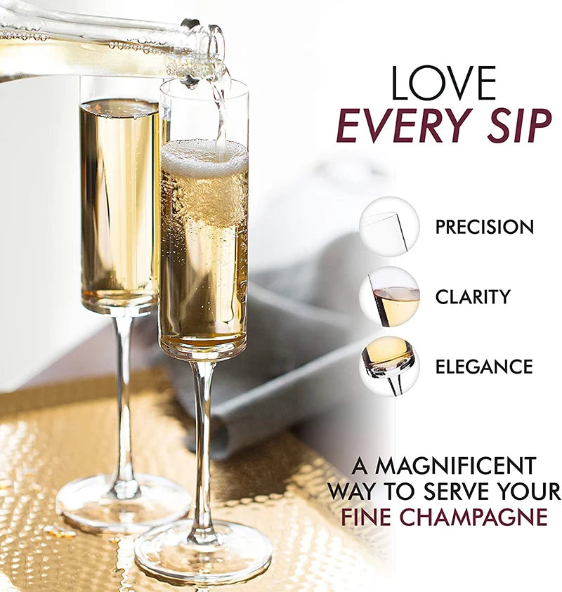Modern Champagne Flute Glasses
