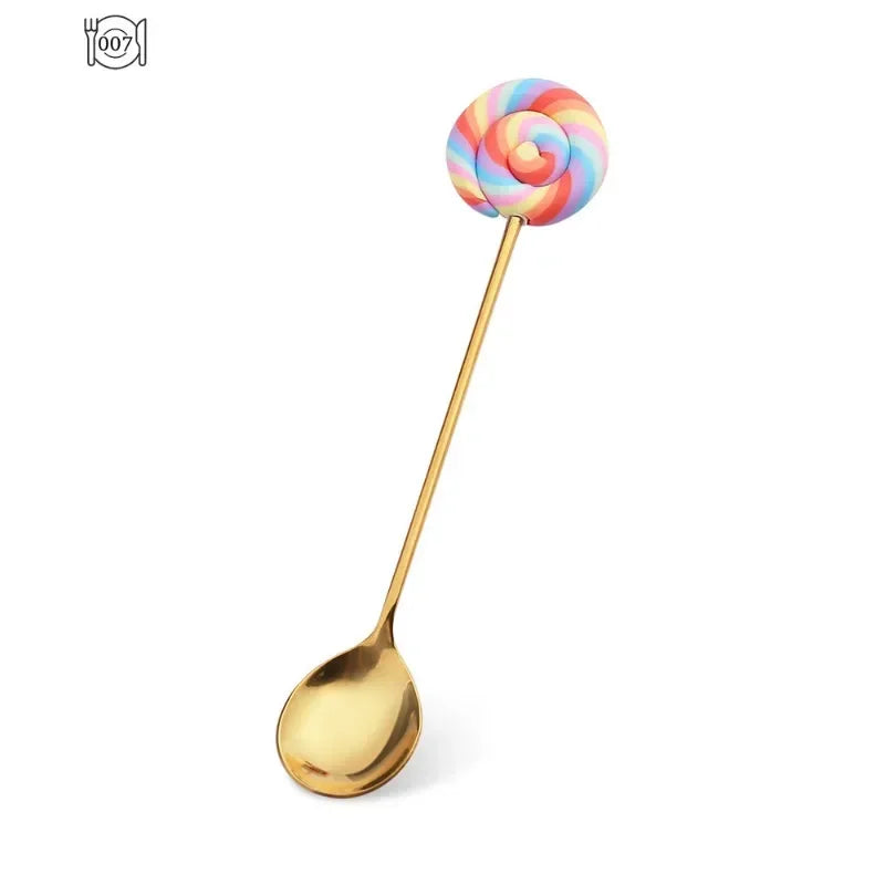 Stainless Steel Creative Candy Donut Dessert Fork/Spoon
