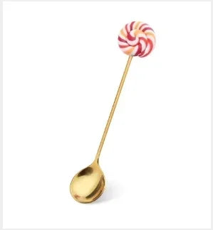 Stainless Steel Creative Candy Donut Dessert Fork/Spoon