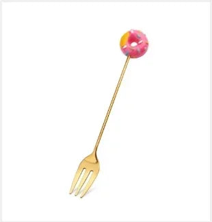 Stainless Steel Creative Candy Donut Dessert Fork/Spoon