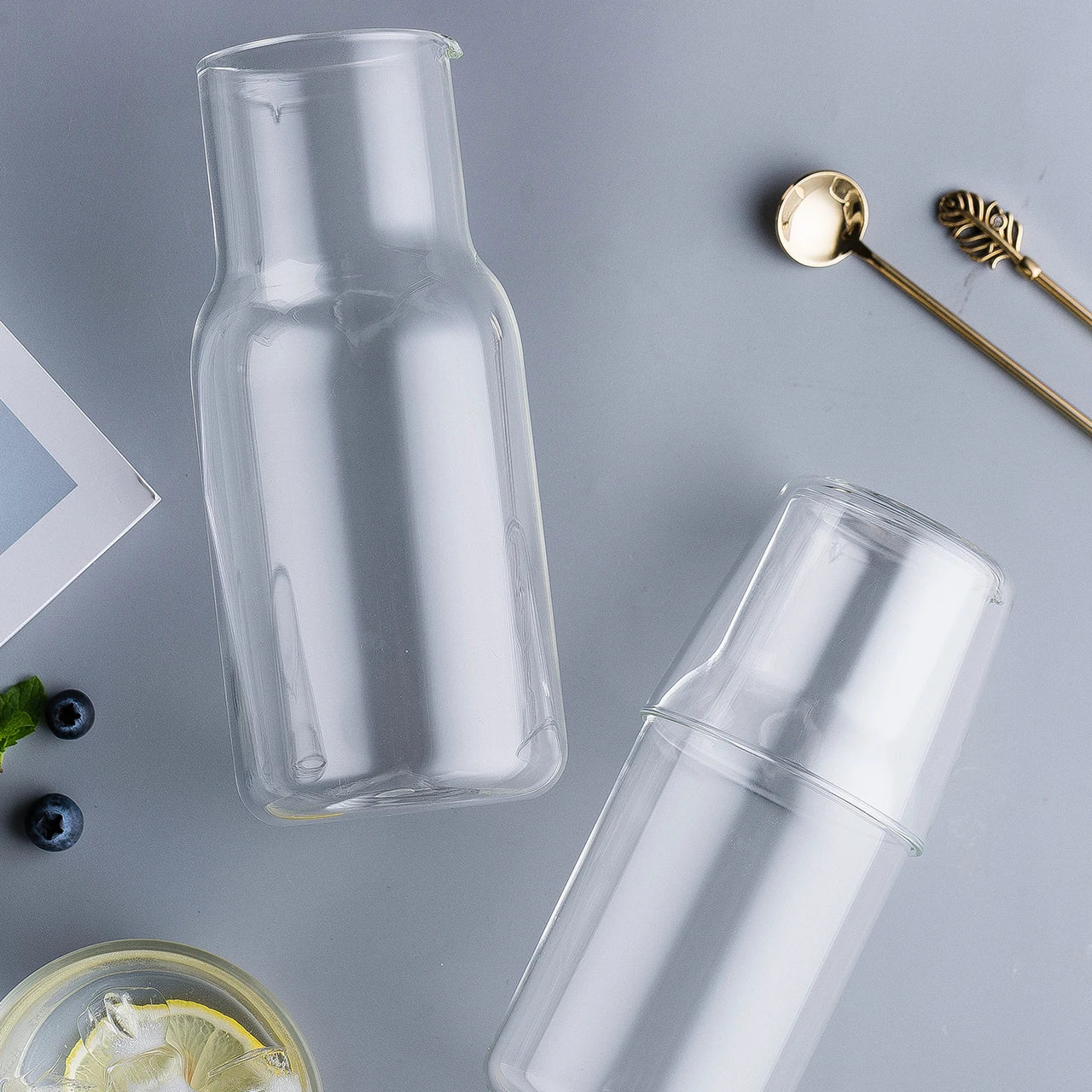 550ml Bedside Water Carafe and Glass Set