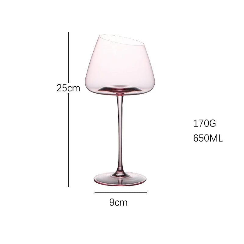 French Pink Flamingo Red Wine Glasses