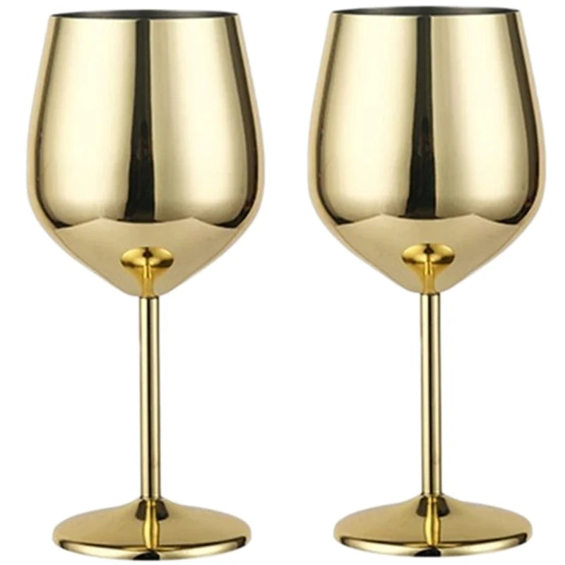 New Stainless Steel Cocktail Glasses