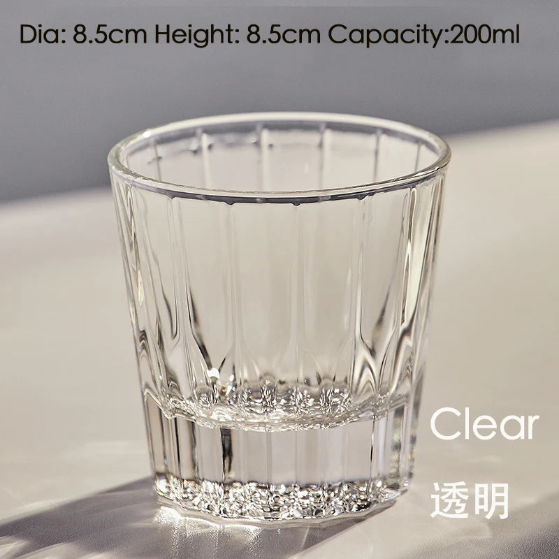 Old-Fashioned Cut Glass Whiskey Glass Tumbler Water Glass.