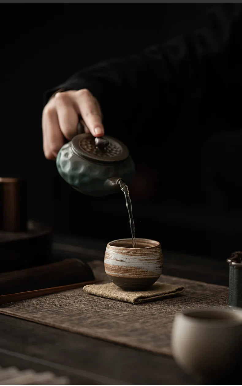 Japanese Style Handmade Stoneware Tea Cup