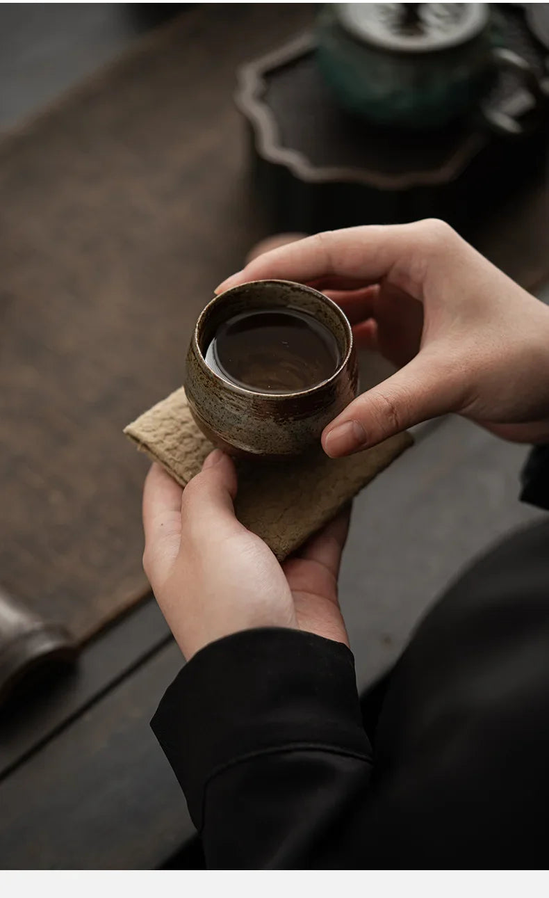 Japanese Style Handmade Stoneware Tea Cup