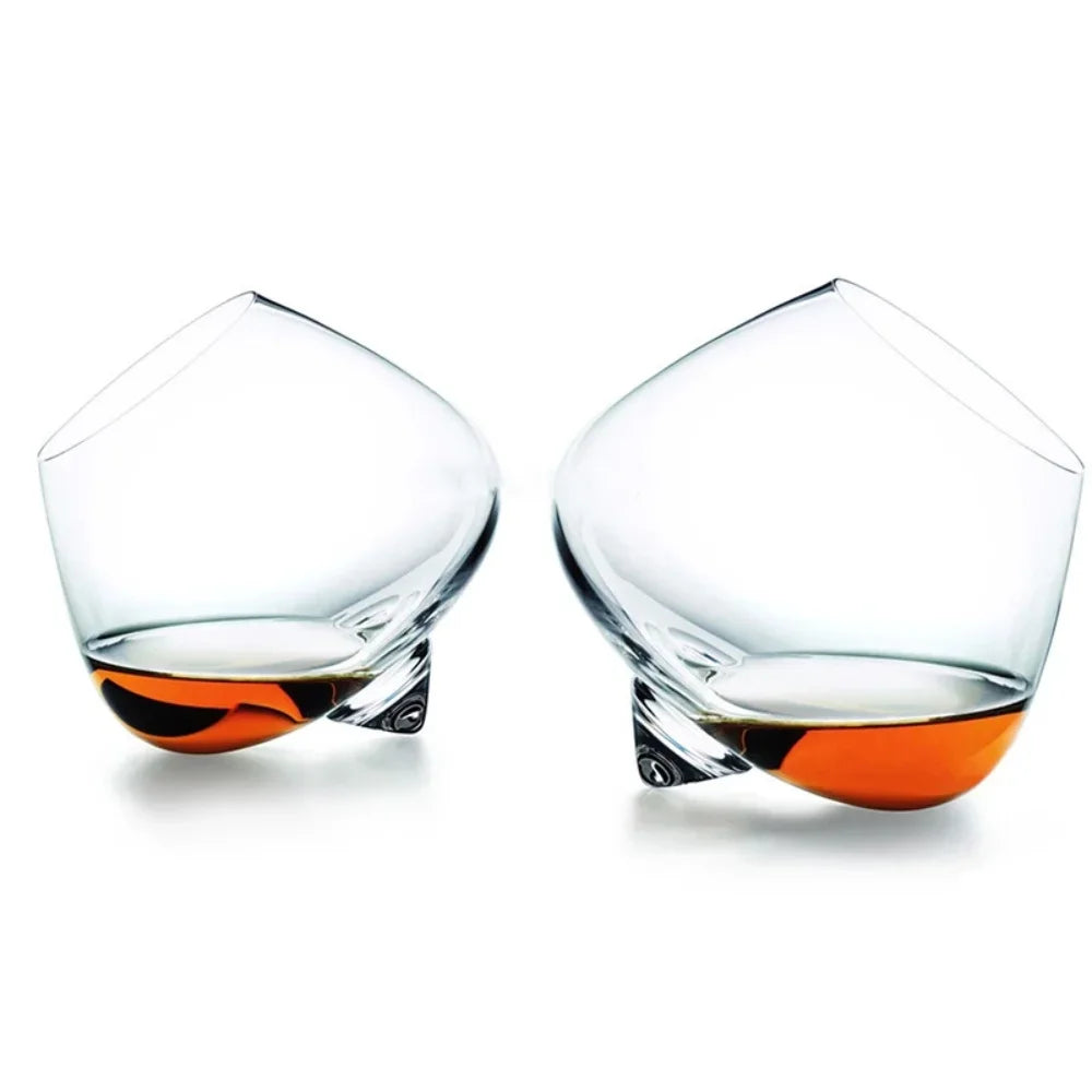 Irregular Rotating Whiskey/Wine Glass