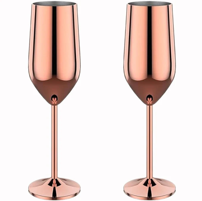 New Stainless Steel Cocktail Glasses
