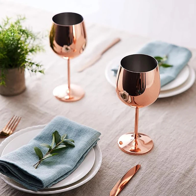 New Stainless Steel Cocktail Glasses