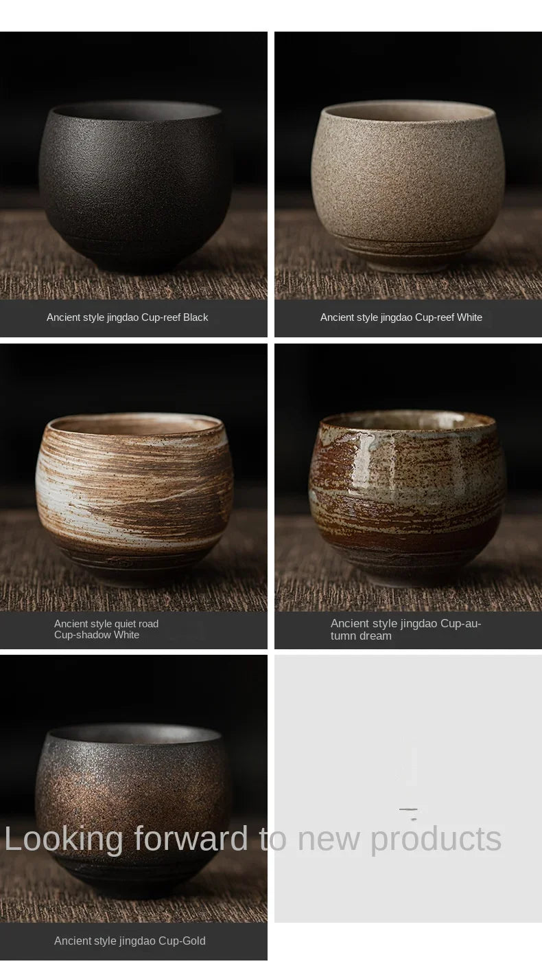 Japanese Style Handmade Stoneware Tea Cup