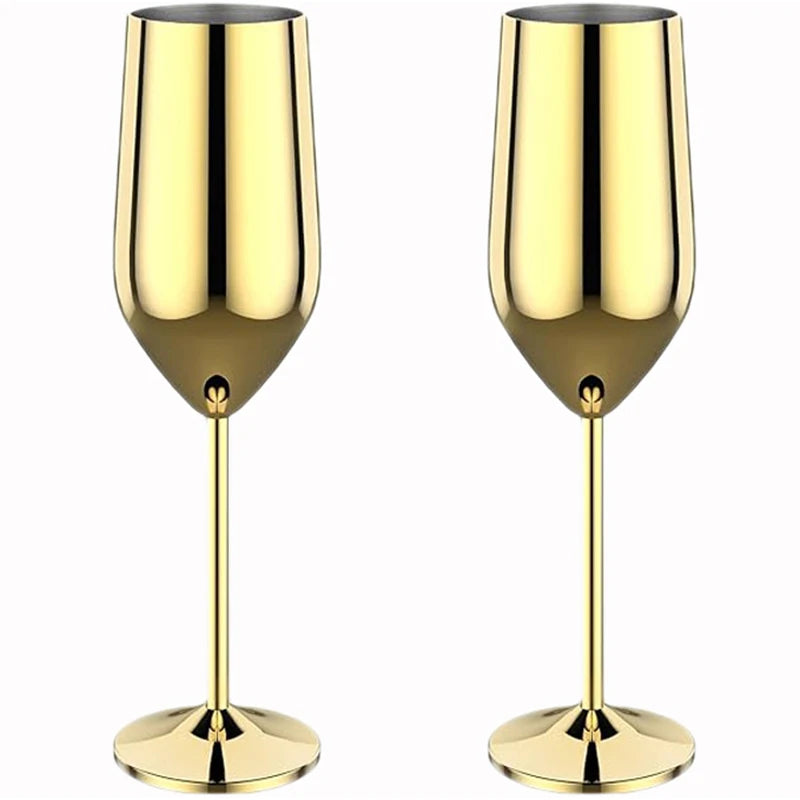 New Stainless Steel Cocktail Glasses
