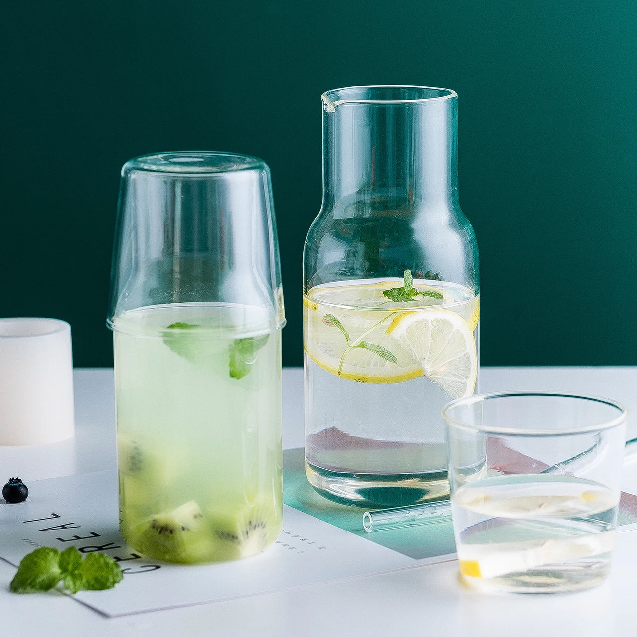 550ml Bedside Water Carafe and Glass Set
