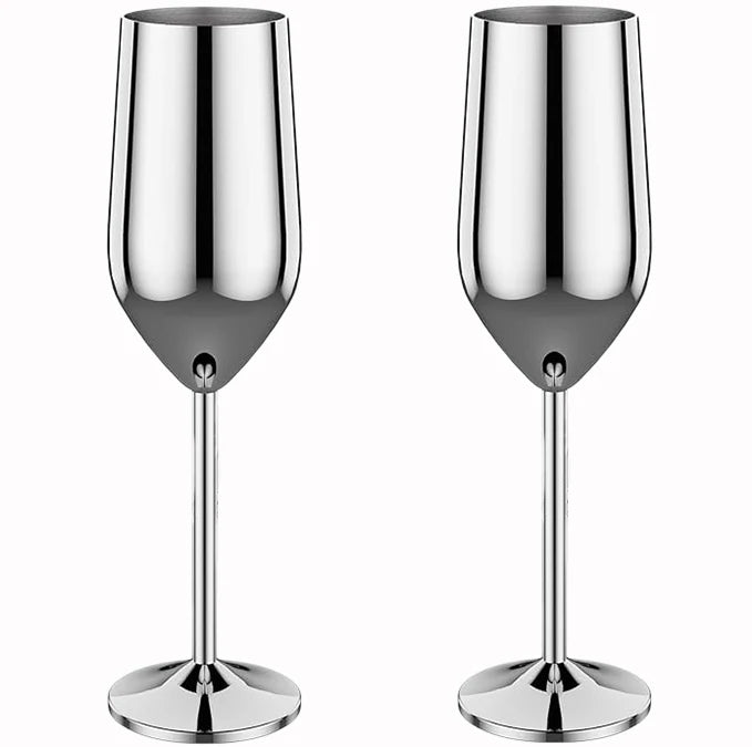 New Stainless Steel Cocktail Glasses