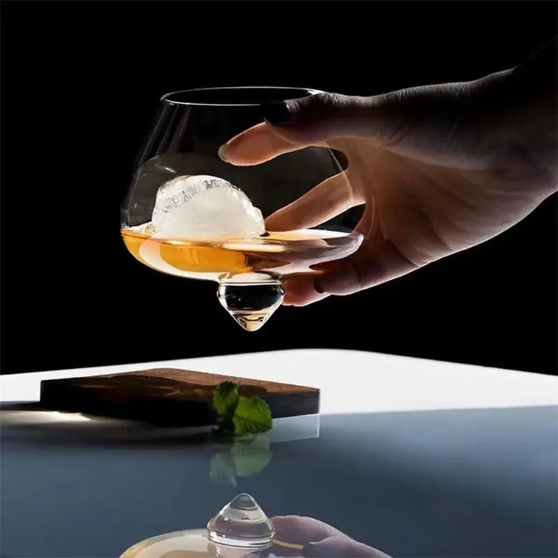 Irregular Rotating Whiskey/Wine Glass