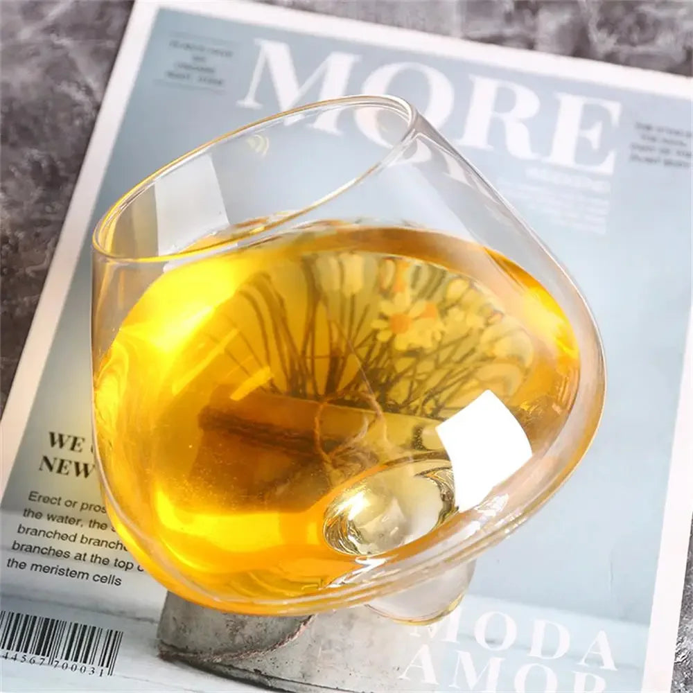 Irregular Rotating Whiskey/Wine Glass