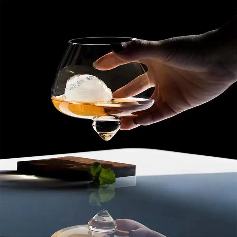 Irregular Rotating Whiskey/Wine Glass
