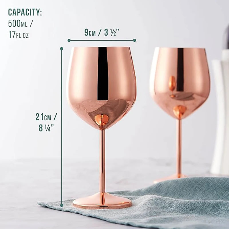 New Stainless Steel Cocktail Glasses