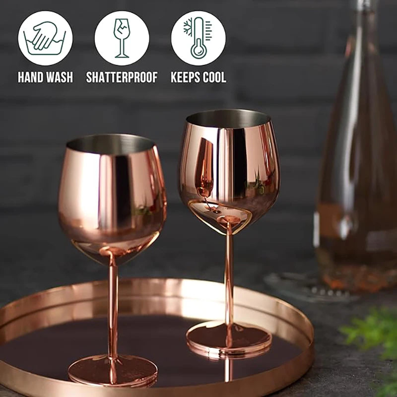 New Stainless Steel Cocktail Glasses