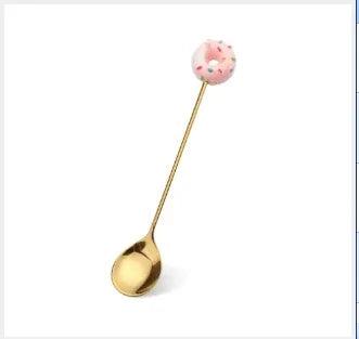 Stainless Steel Creative Candy Donut Dessert Fork/Spoon