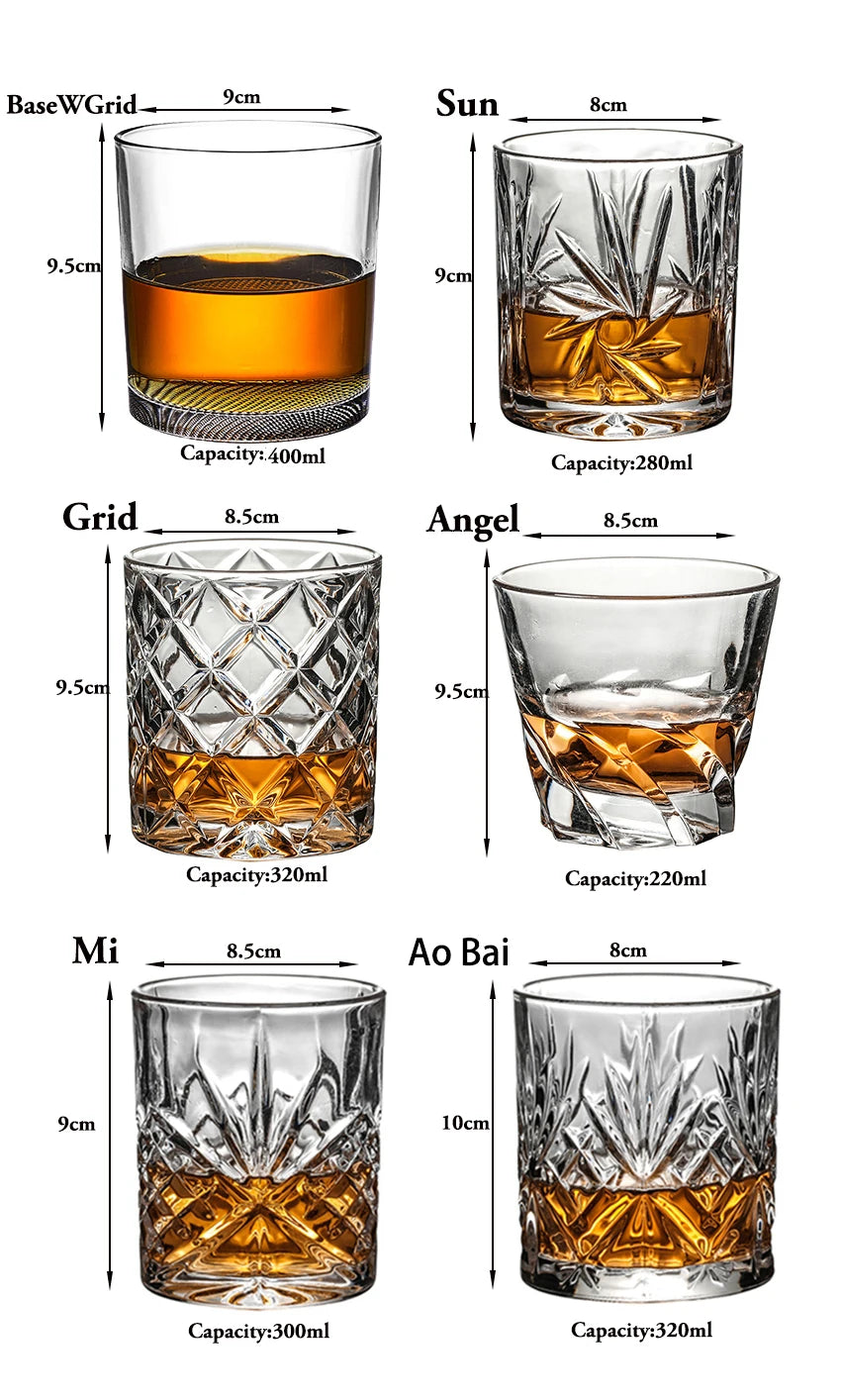 Selection Of Whiskey,Scotch, Bourbon Glasses