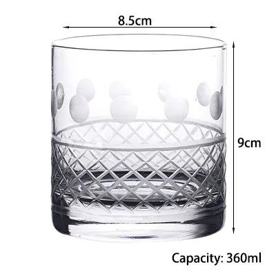 Whiskey Glass, Old Fashioned Rocks Glasses Tumblers.
