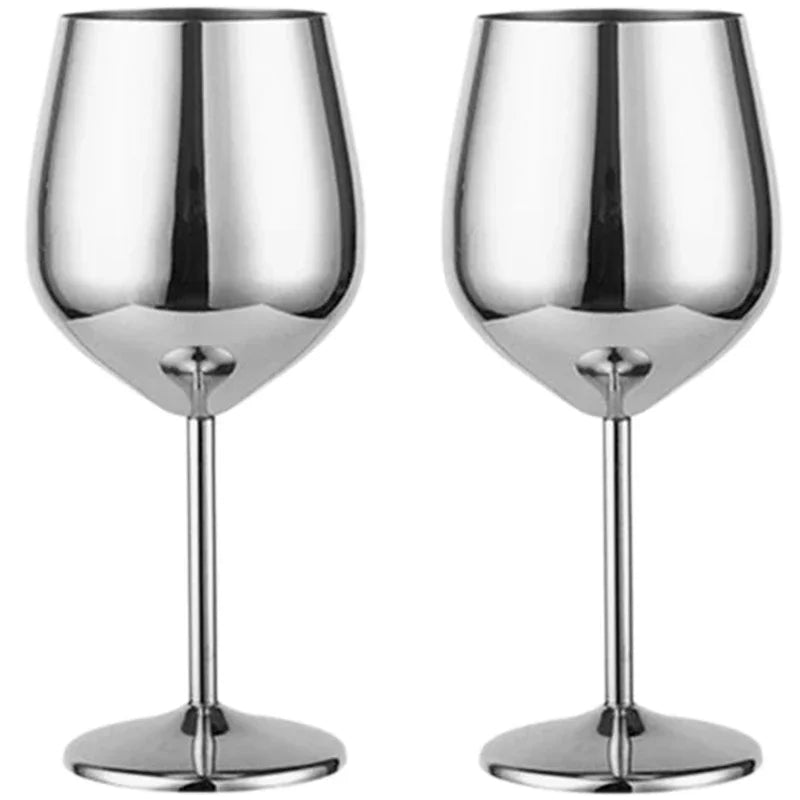 New Stainless Steel Cocktail Glasses