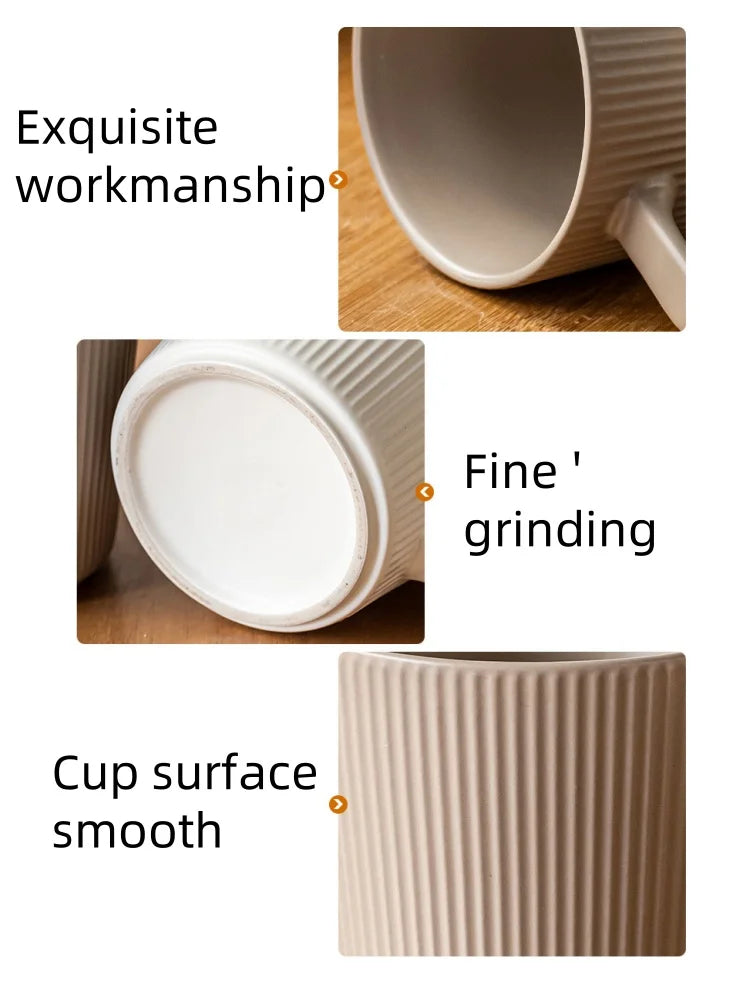 450ML Ceramics Nordic Style High-capacity Coffee Mug