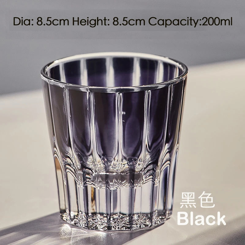 Old-Fashioned Cut Glass Whiskey Glass Tumbler Water Glass.