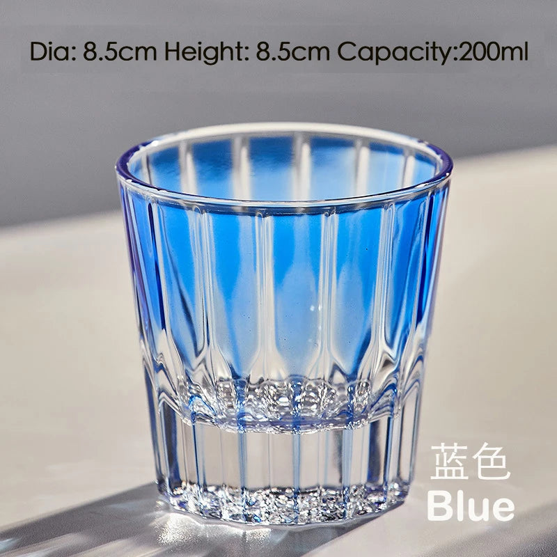 Old-Fashioned Cut Glass Whiskey Glass Tumbler Water Glass.