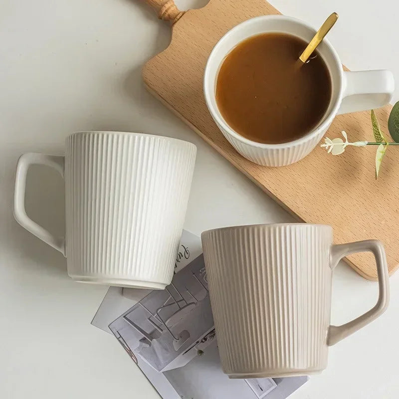 450ML Ceramics Nordic Style High-capacity Coffee Mug