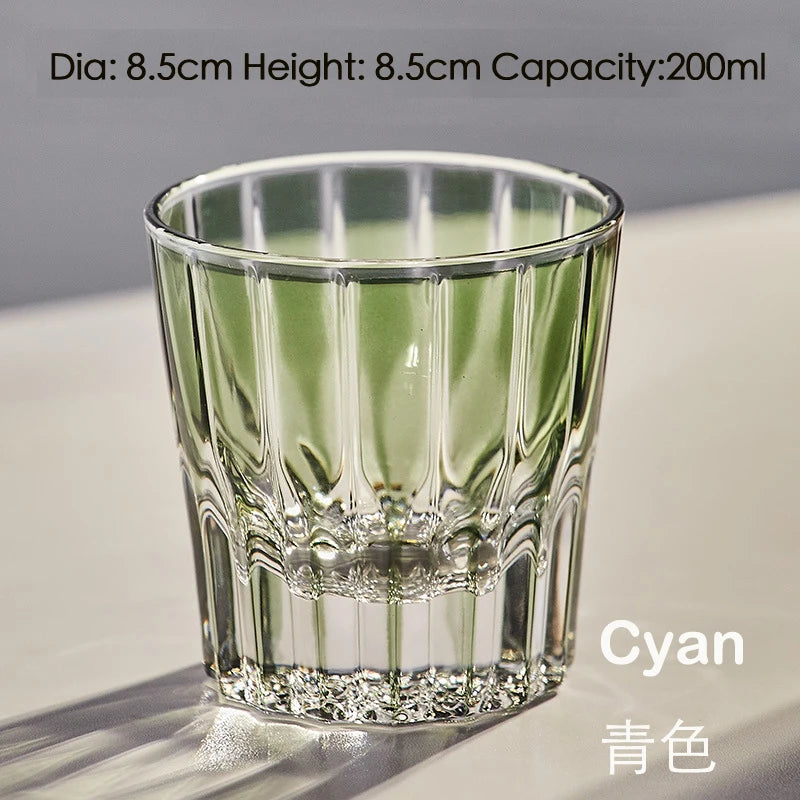 Old-Fashioned Cut Glass Whiskey Glass Tumbler Water Glass.