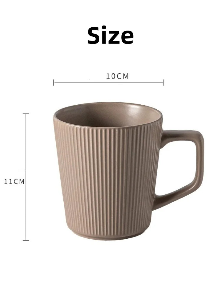 450ML Ceramics Nordic Style High-capacity Coffee Mug